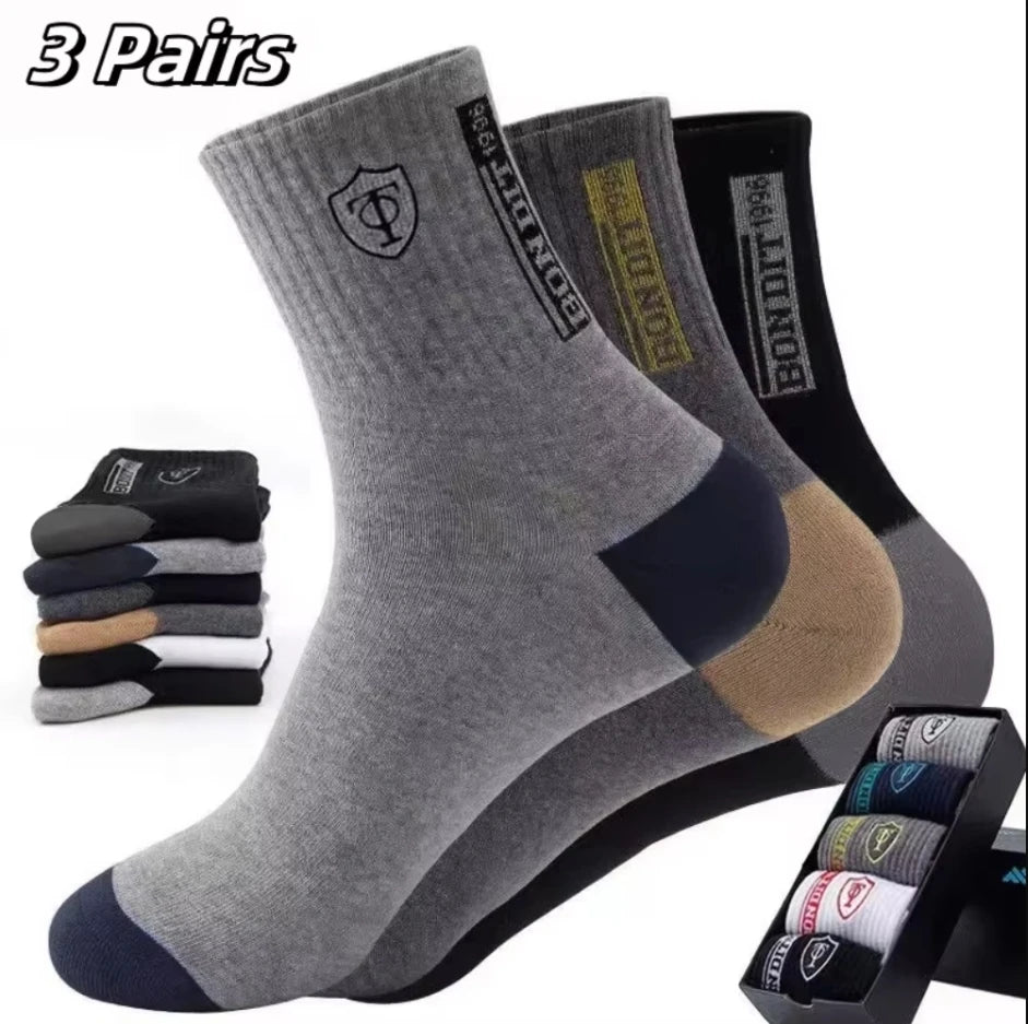 Men's fashion warm thickened padded comfortable casual socks,