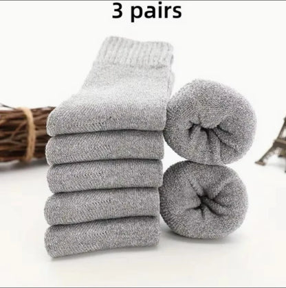 Men's fashion warm thickened padded comfortable casual socks,