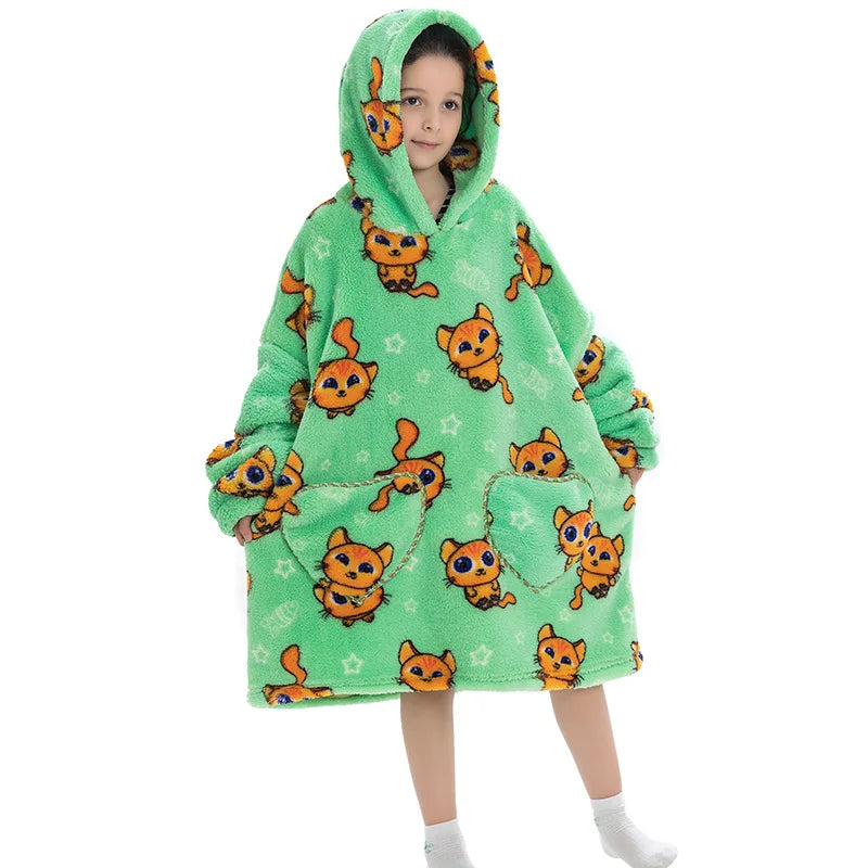 Oversized Wearale Blanket Hoodie