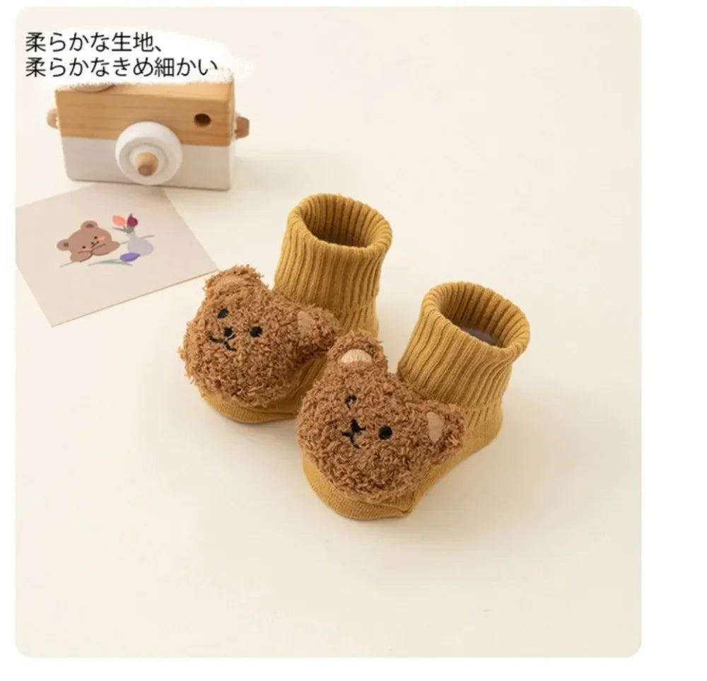 Cute Cartoon Bear Baby Socks