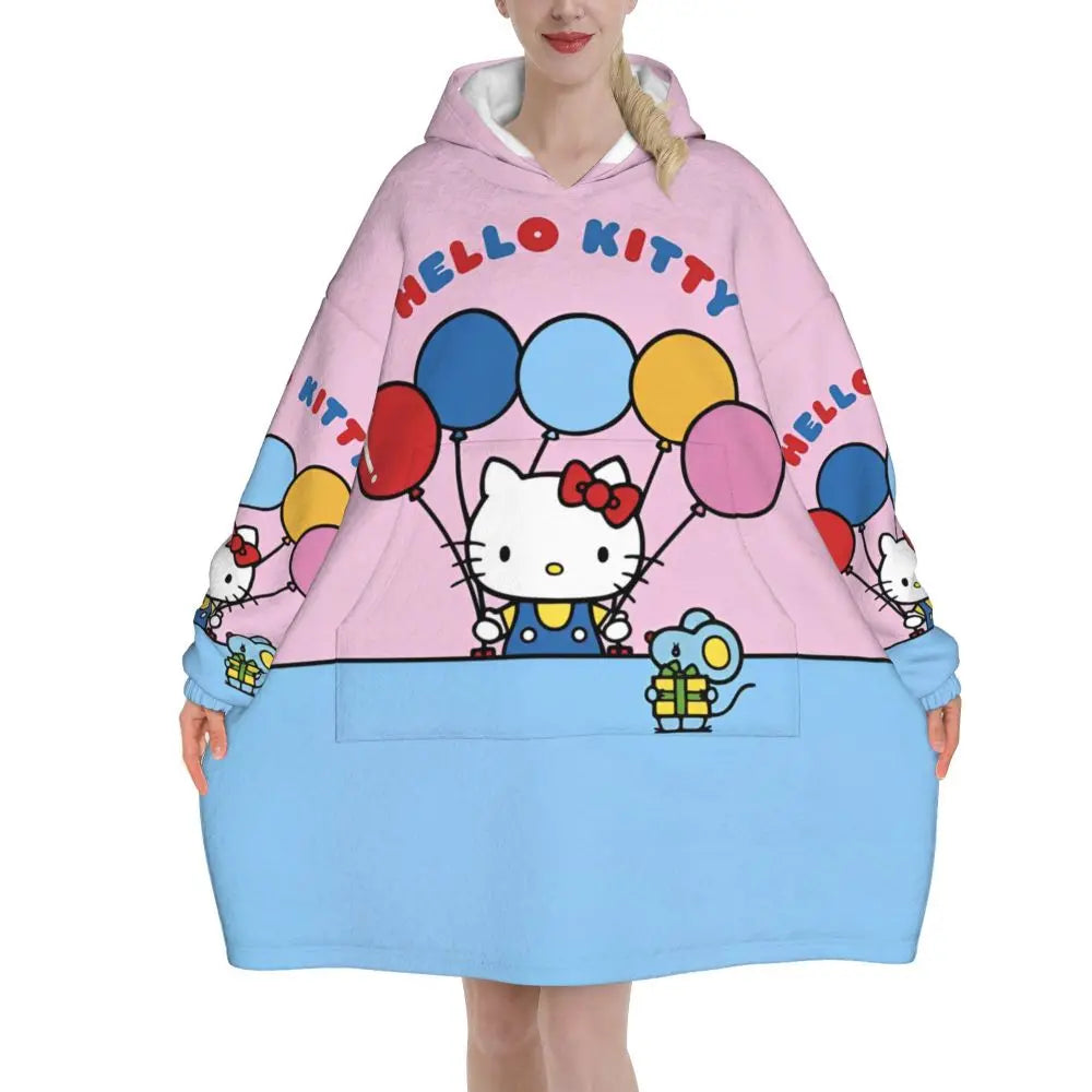 Kitty White Oversized Sweatshirt