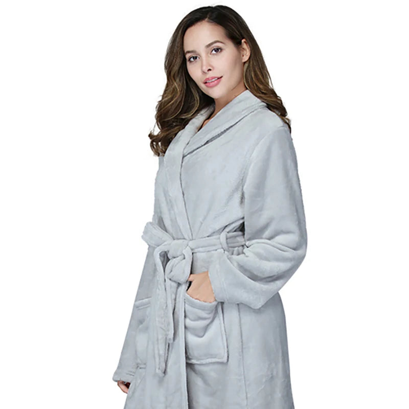 Women's Soft Long Sleeve Bathrobe