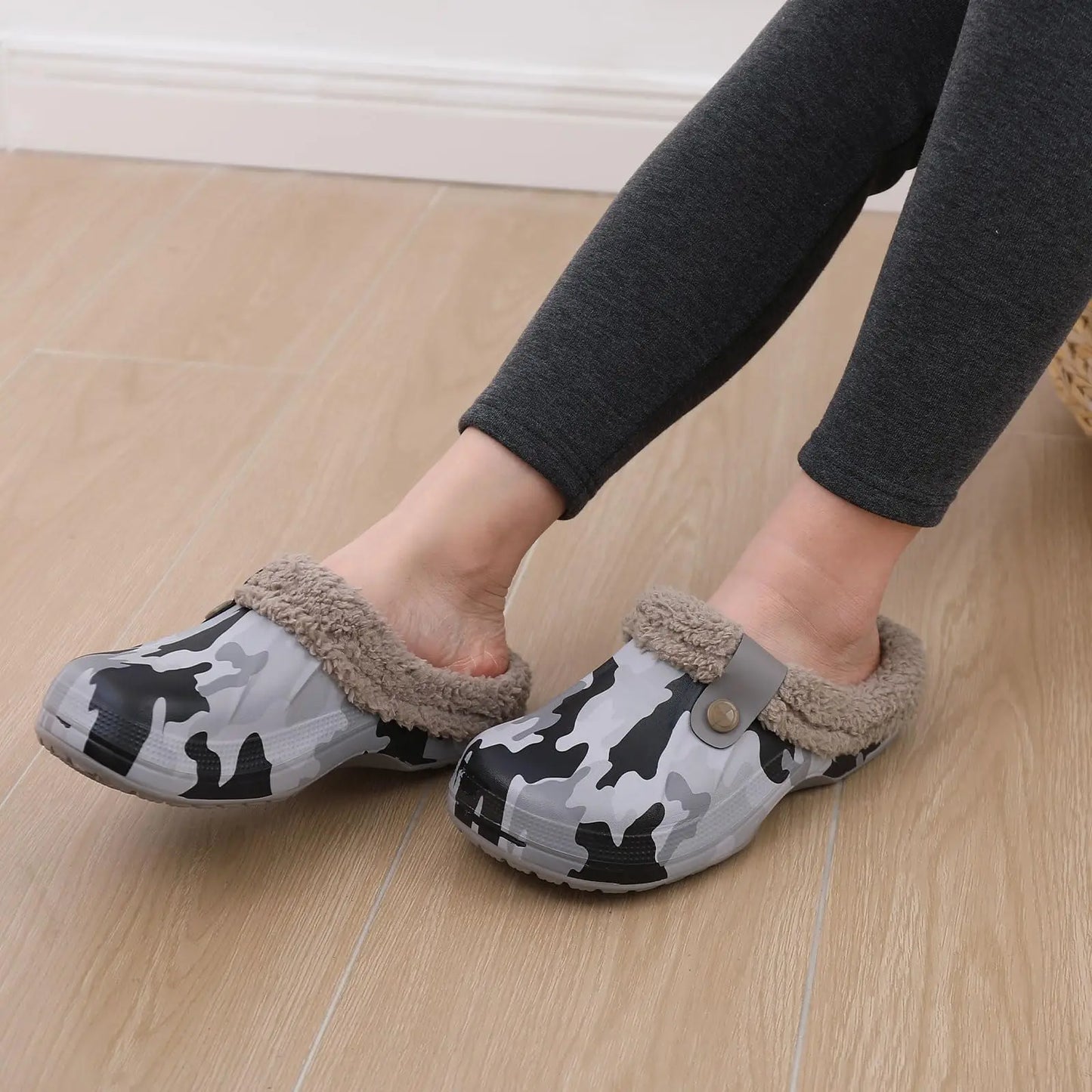 Warm Plush Winter Clogs