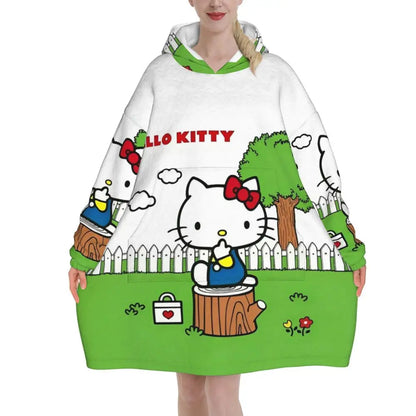 Kitty White Oversized Sweatshirt