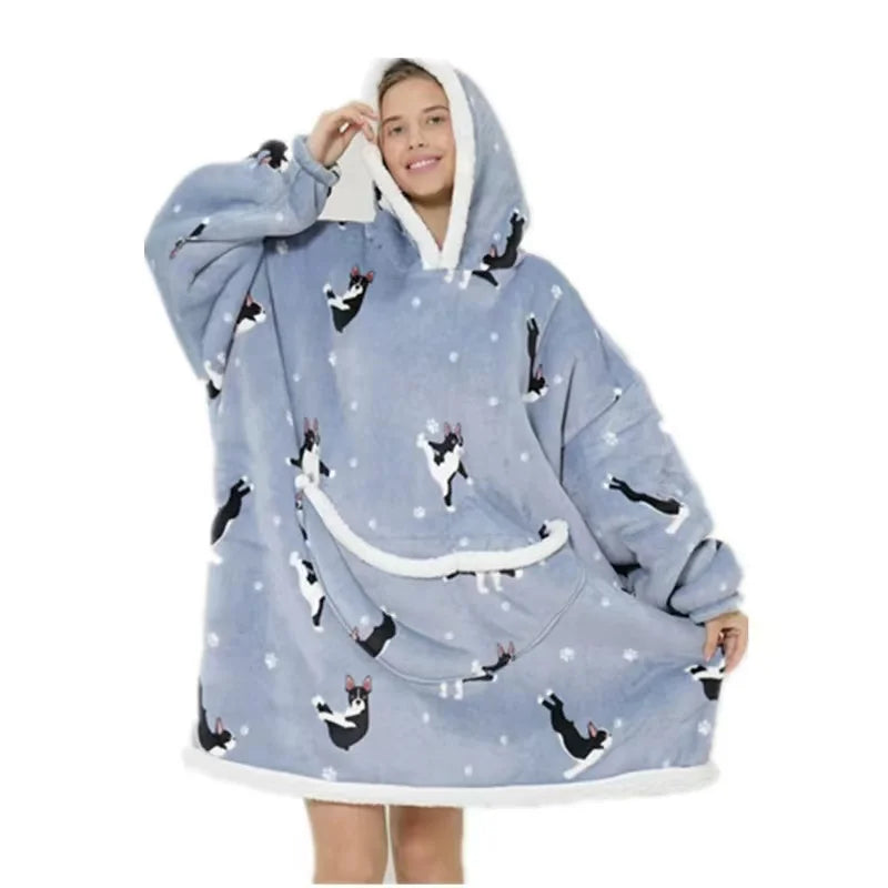 Winter Warm Blanket Hoodie