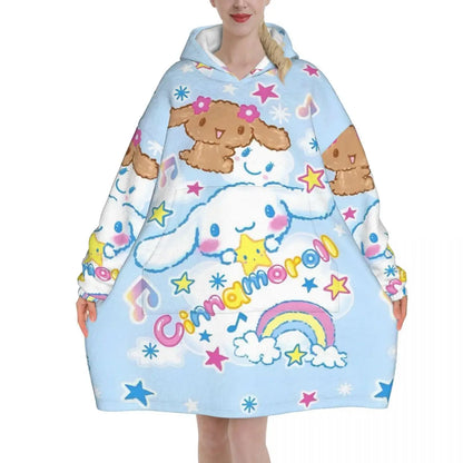 My Melody And Kuromi Blanket Hoodie