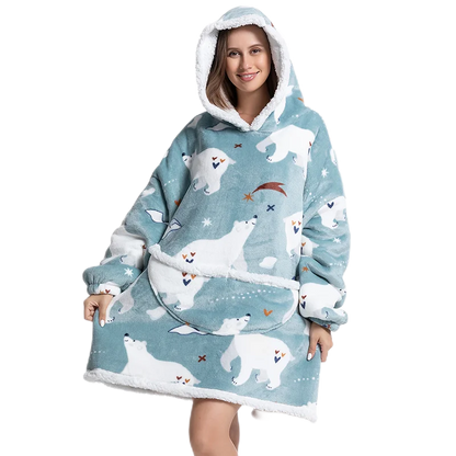 Winter Warm Blanket Hoodie