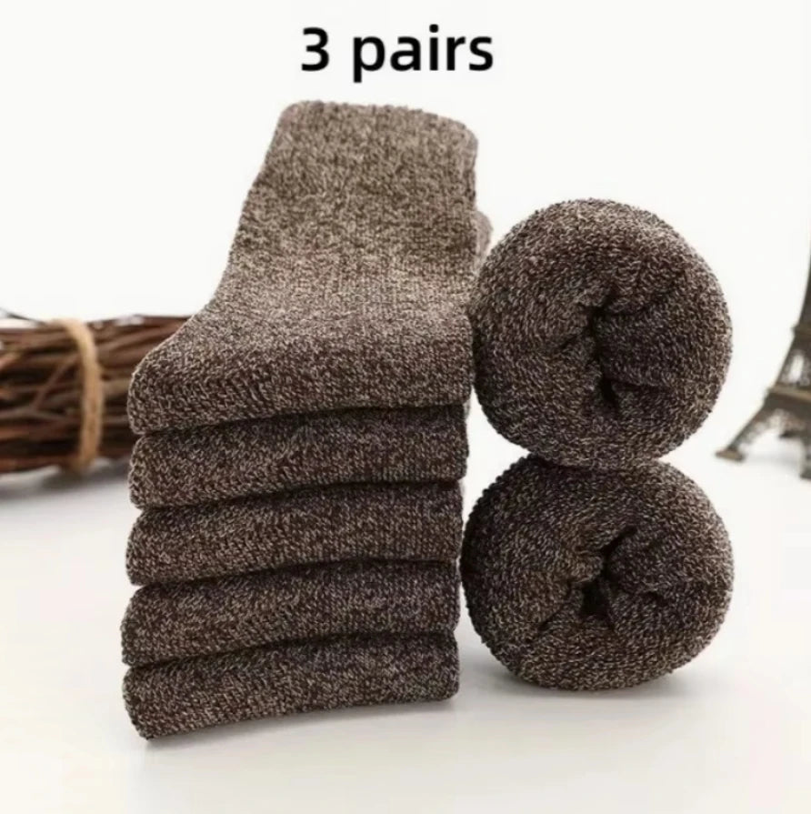 Men's fashion warm thickened padded comfortable casual socks,