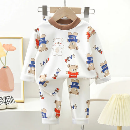 Kids’ Cartoon Bear Pajama Set