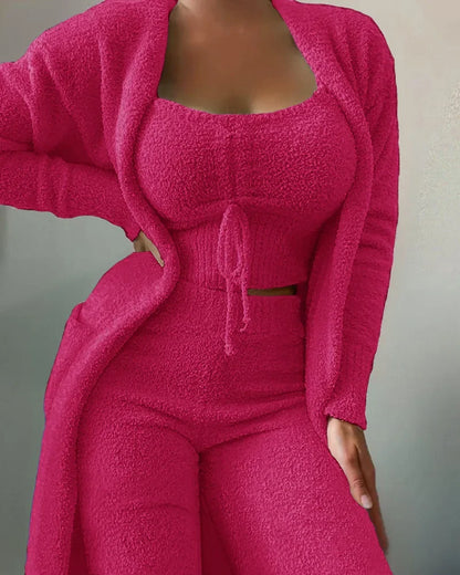 Women's Velvet Pajamas Set