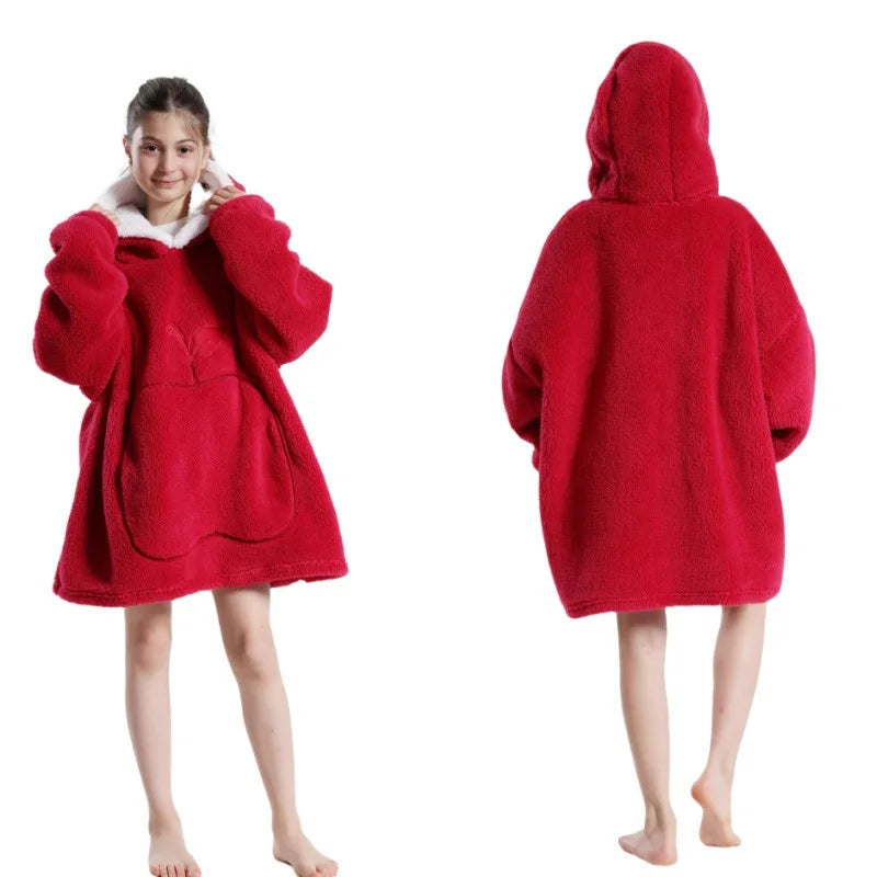 Winter Oversized Wearable Blanket Hoodie