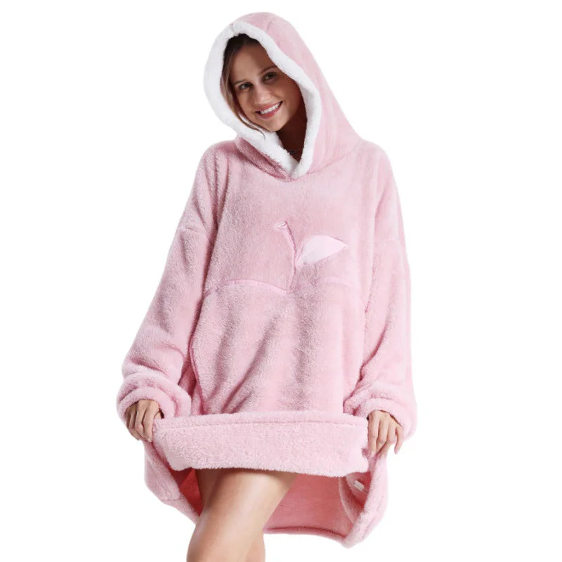 Winter Oversized Wearable Blanket Hoodie