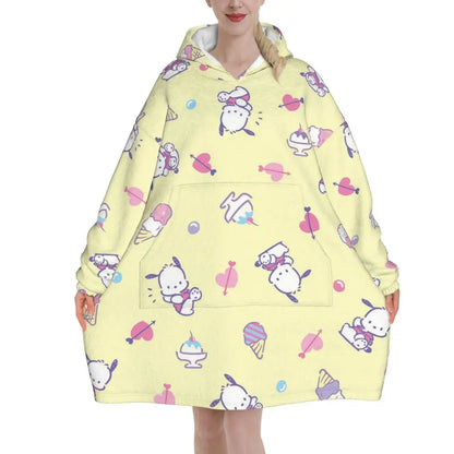 My Melody And Kuromi Blanket Hoodie