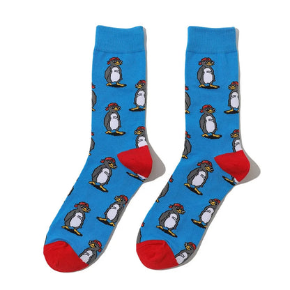 Cartoon-Themed Funny Crew Socks