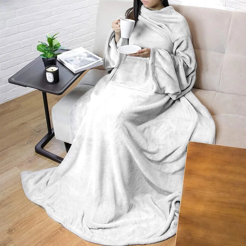 Wearable Blanket with Sleeves