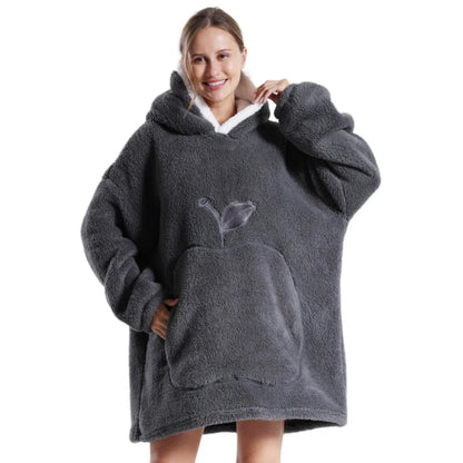 Winter Oversized Wearable Blanket Hoodie