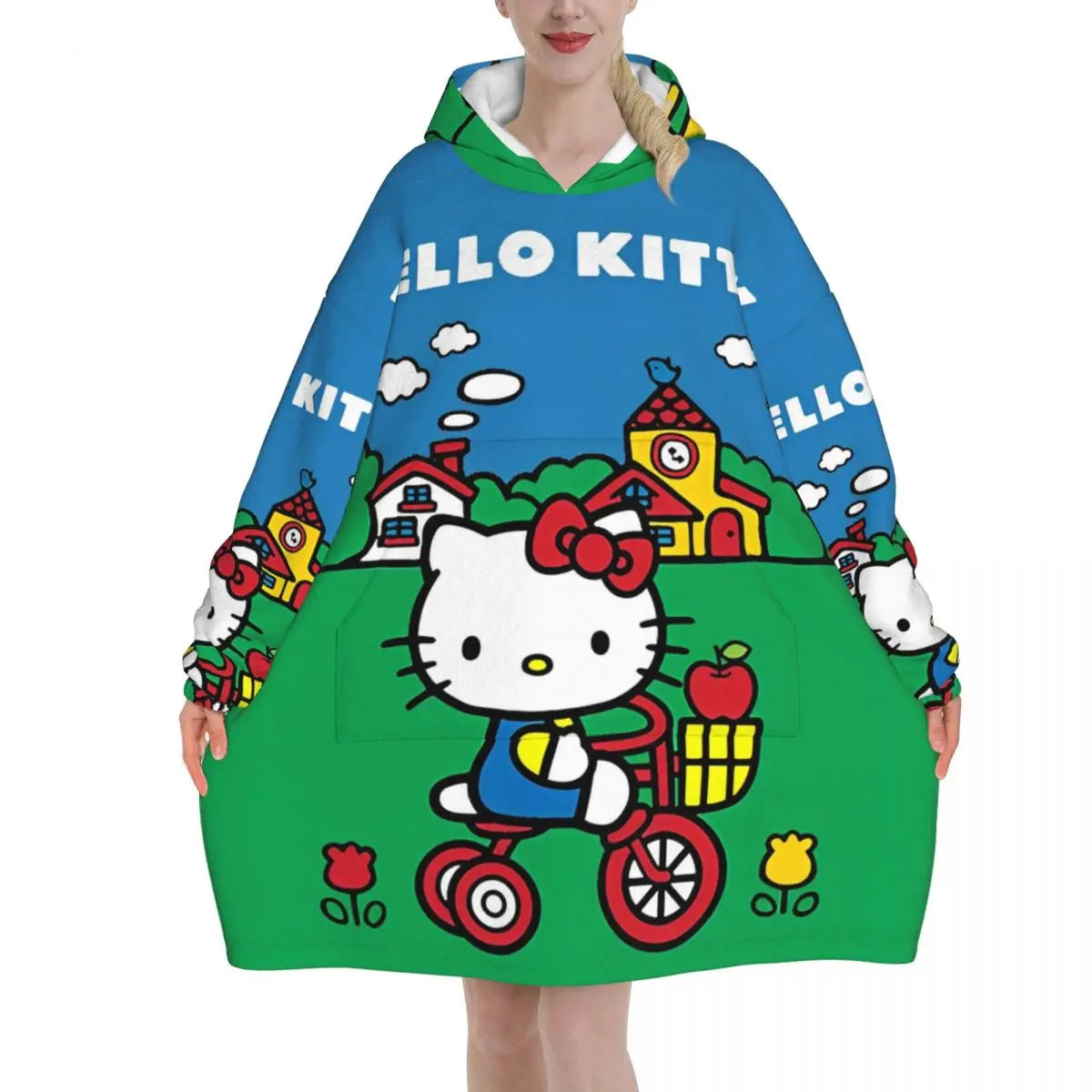 Kitty White Oversized Sweatshirt