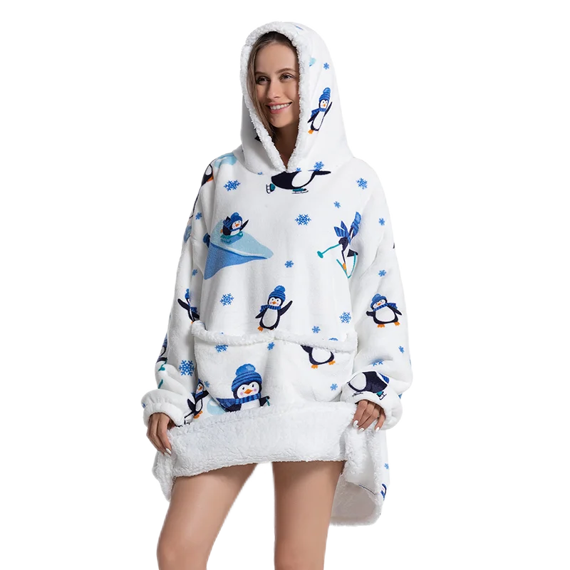 Winter Warm Blanket Hoodie