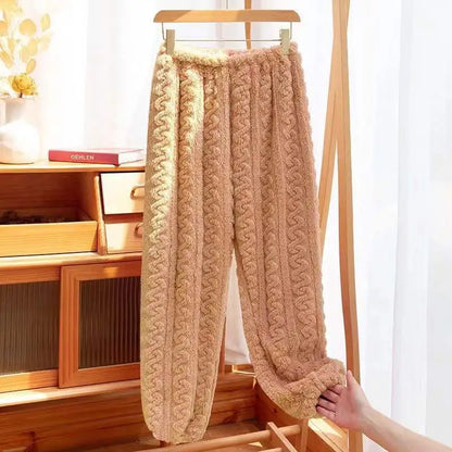 Coral Fleece Casual Sleep Bottoms