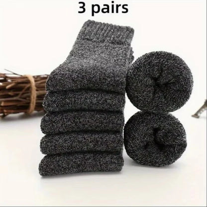 Men's fashion warm thickened padded comfortable casual socks,