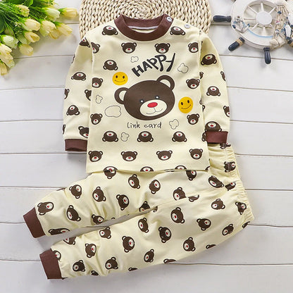 Kids’ Cartoon Cotton Pajama Set