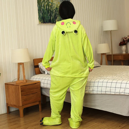 Frog Costume Flannel Onesie Adults Pijama