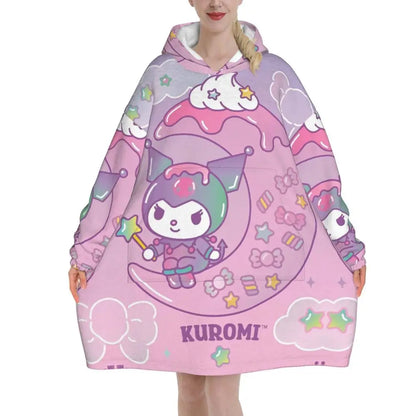 My Melody And Kuromi Blanket Hoodie