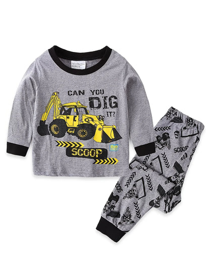 2-Piece Kids’ Robot Pajama Set