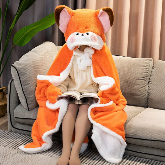 Fox Lovely Plush Soft Cloak