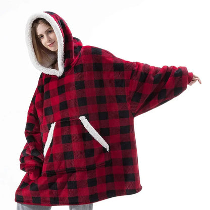 Hoodie Blanket Women Oversized Fleece Hoodie