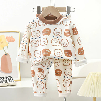 Kids’ Cartoon Bear Pajama Set