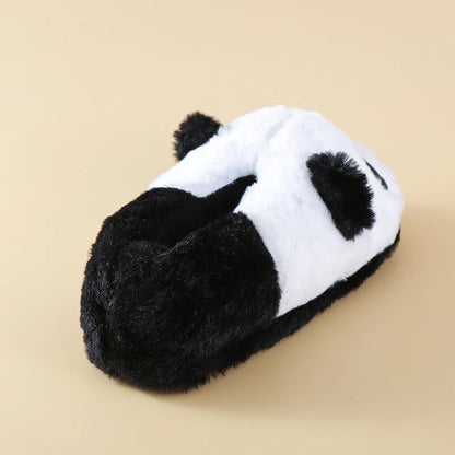 LITTLE kids panda design slip on slides indoor slippers winter shoes