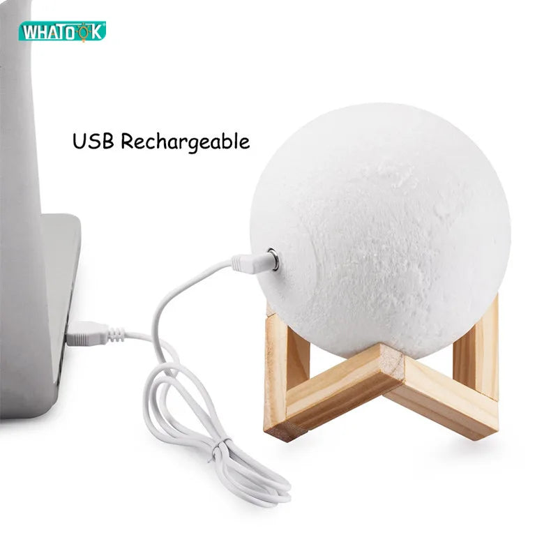 3D Print Rechargeable Moon Lamp