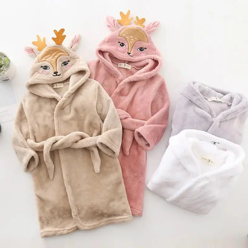 Kids Soft Fleece Bathrobe