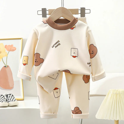 Kids’ Cartoon Bear Pajama Set