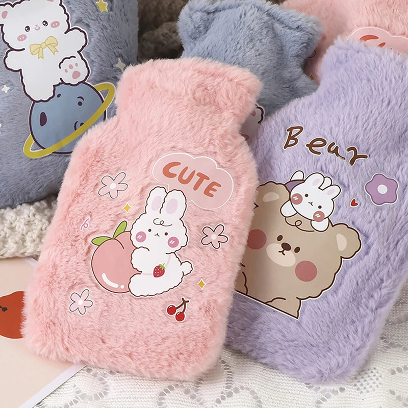 Plush Rabbit & Bear Hot Water Bottle