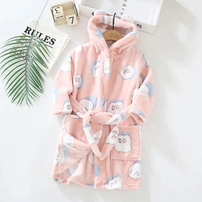 Kids Soft Fleece Bathrobe