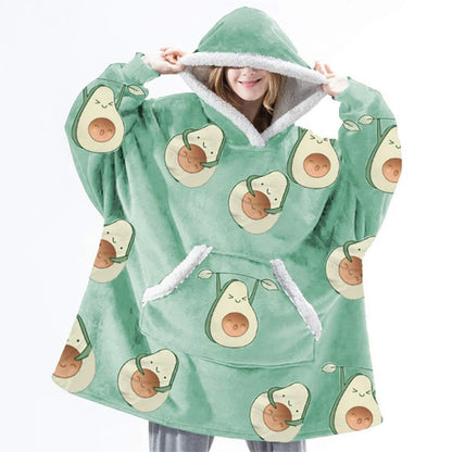 Hoodie Blanket Women Oversized Fleece Hoodie