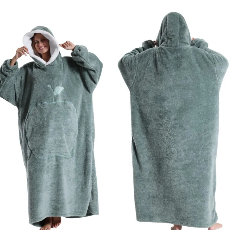 Winter Oversized Wearable Blanket Hoodie