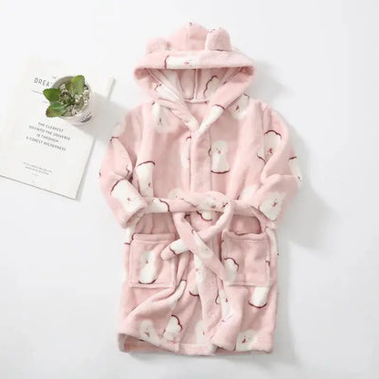 Kids Soft Fleece Bathrobe