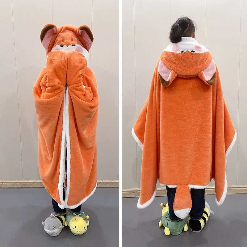 Fox Lovely Plush Soft Cloak