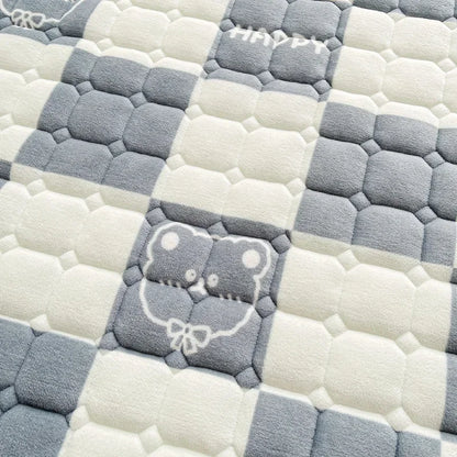 Soft Quilted Velvet Mattress Topper