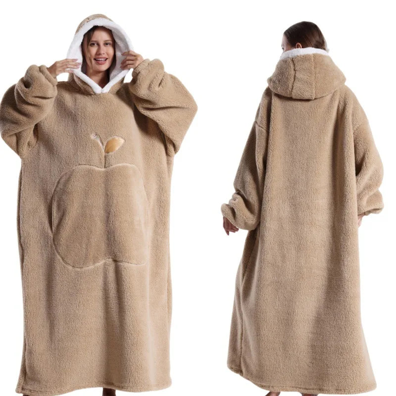 Winter Oversized Wearable Blanket Hoodie