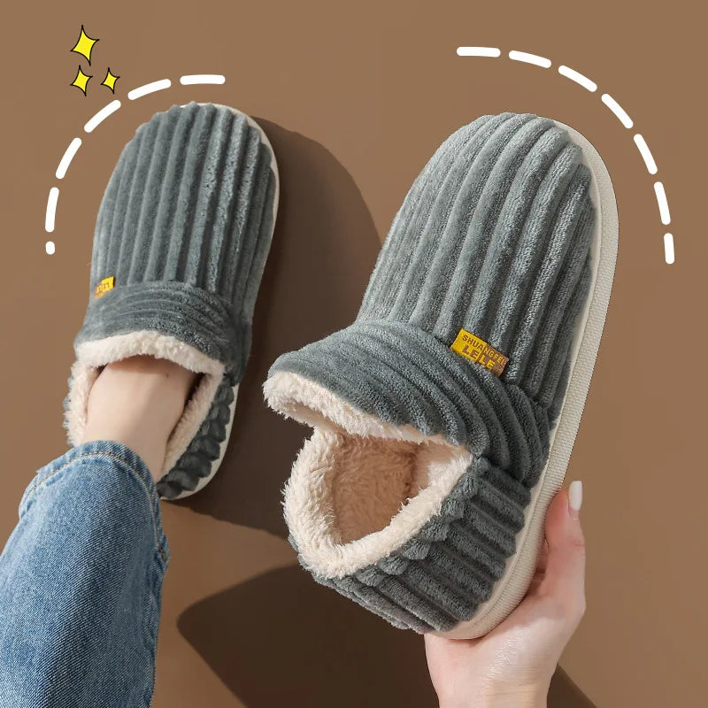 Winter Plush Slippers for Men & Women –