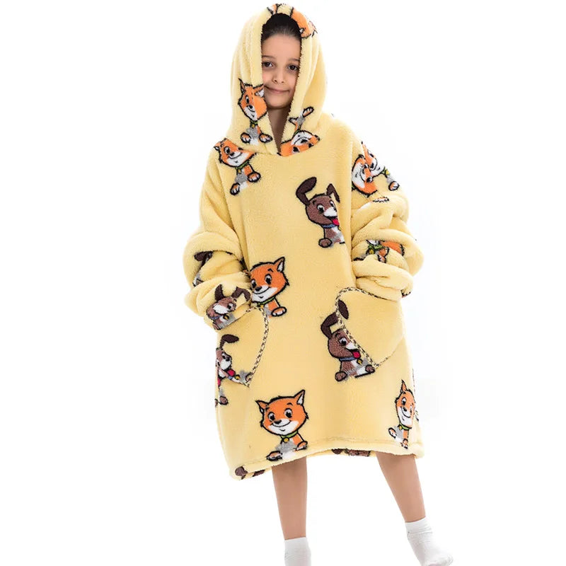 Oversized Wearale Blanket Hoodie