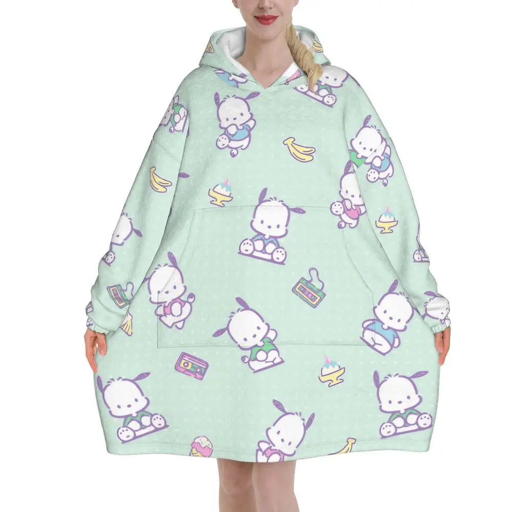 My Melody And Kuromi Blanket Hoodie