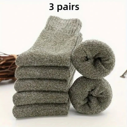 Men's fashion warm thickened padded comfortable casual socks,