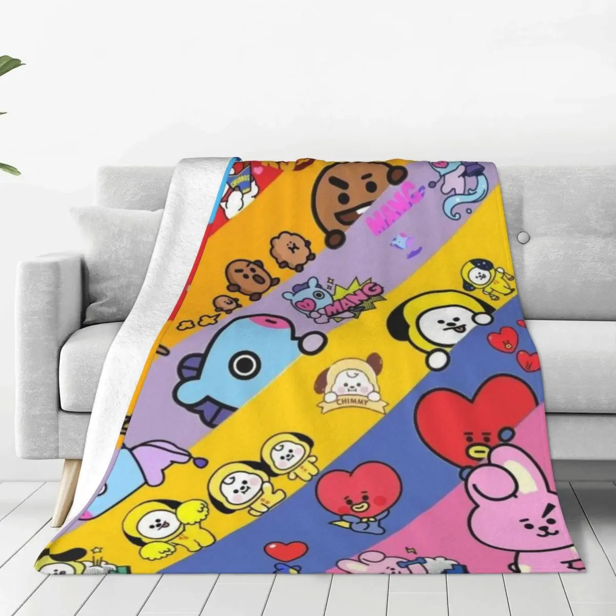 BTS21 Plush Flannel Blanket