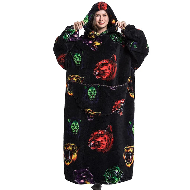 Oversized Wearale Blanket Hoodie