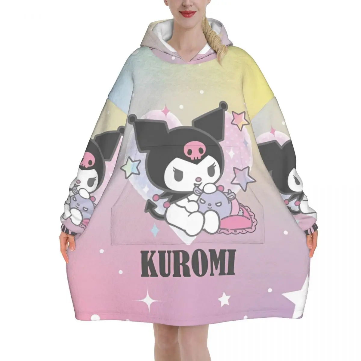 My Melody And Kuromi Blanket Hoodie